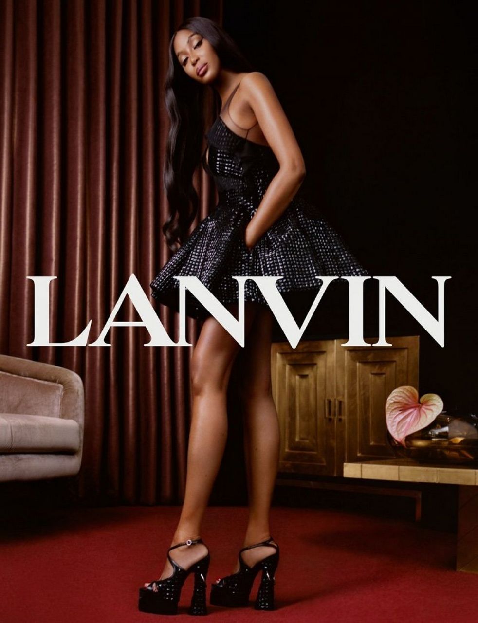 Naomi Campbell For Lanvin S Art Deco Queen Spring Summer 2022 Campaign