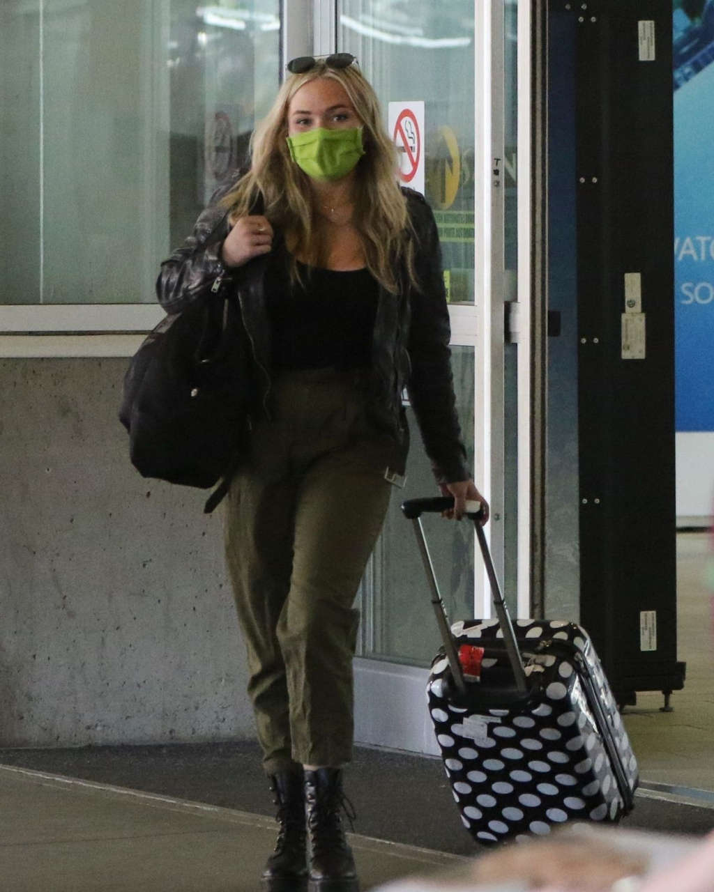 Natalie Alyn Lind Arrives Airport Vancouver