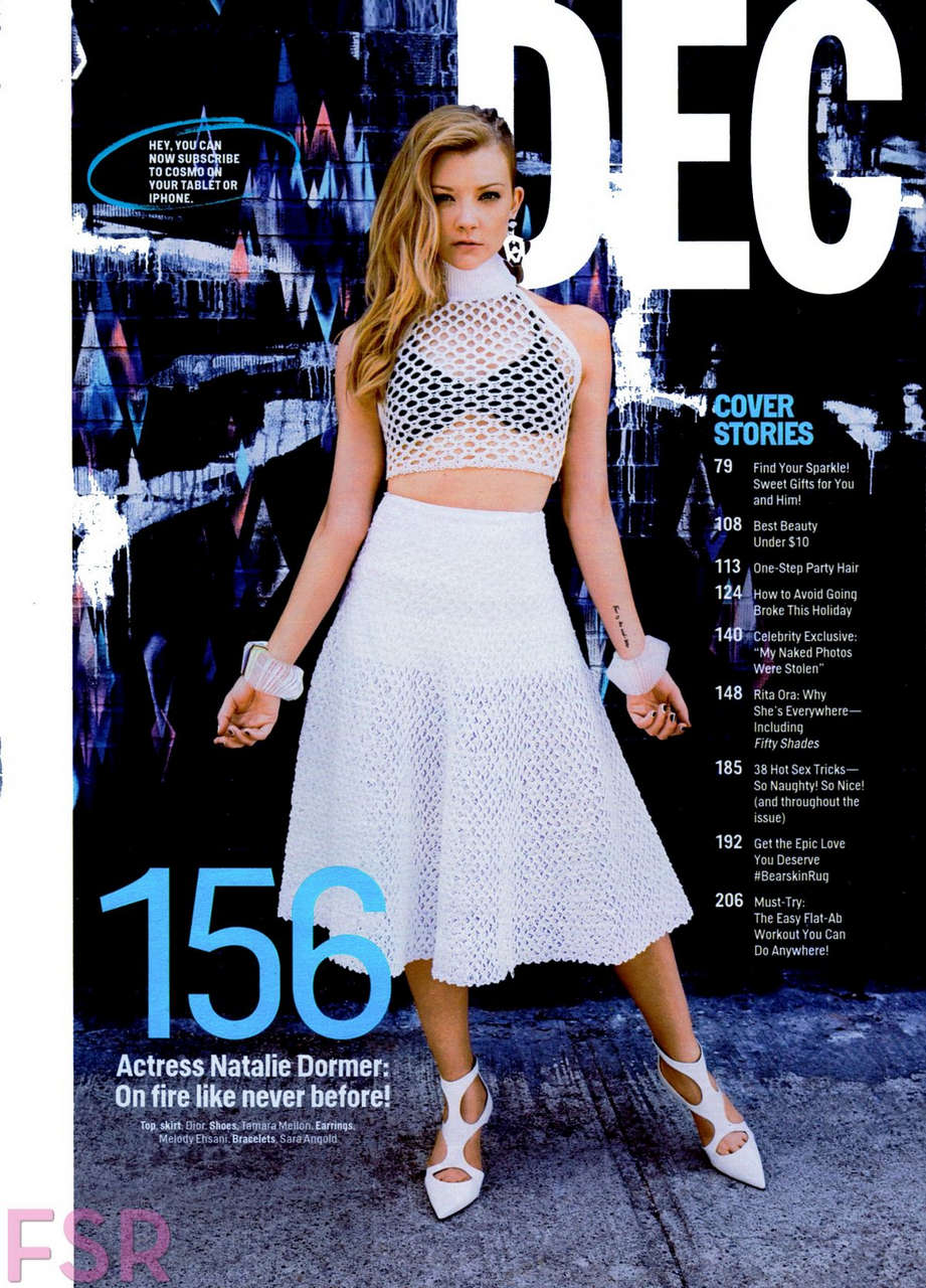 Natalie Dormer Cosmopolitan Magazine December 2014 Issue