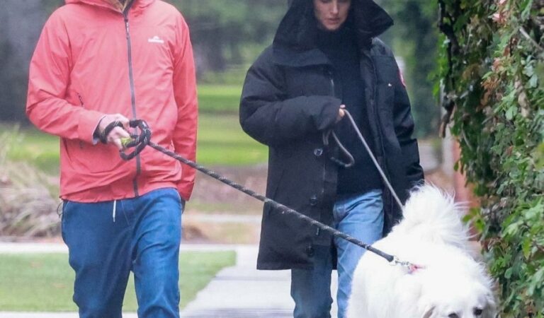 Natalie Portman Benjamin Millepied Out With Their Dogs Griffith Park Los Feliz (7 photos)
