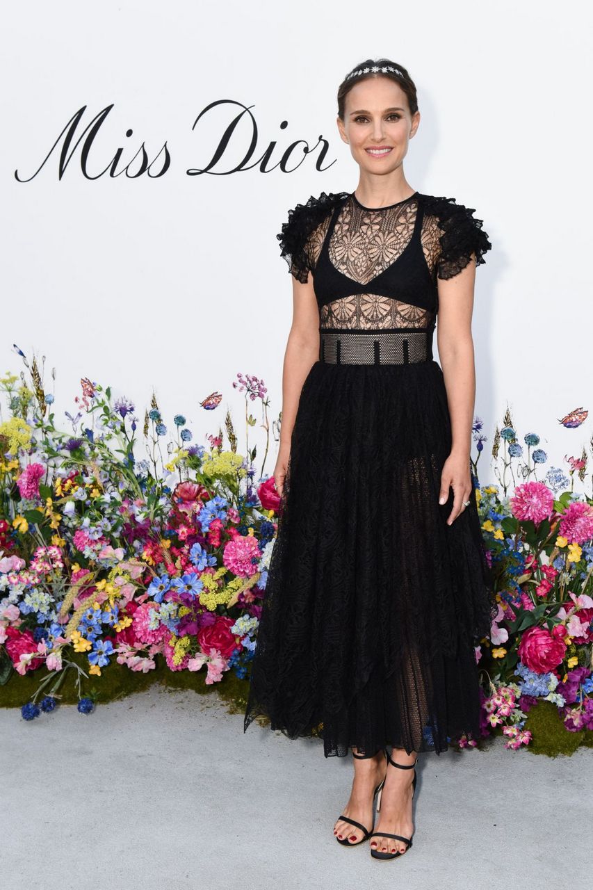 Natalie Portman Miss Dior Millefiori Garden Event West Hollywood