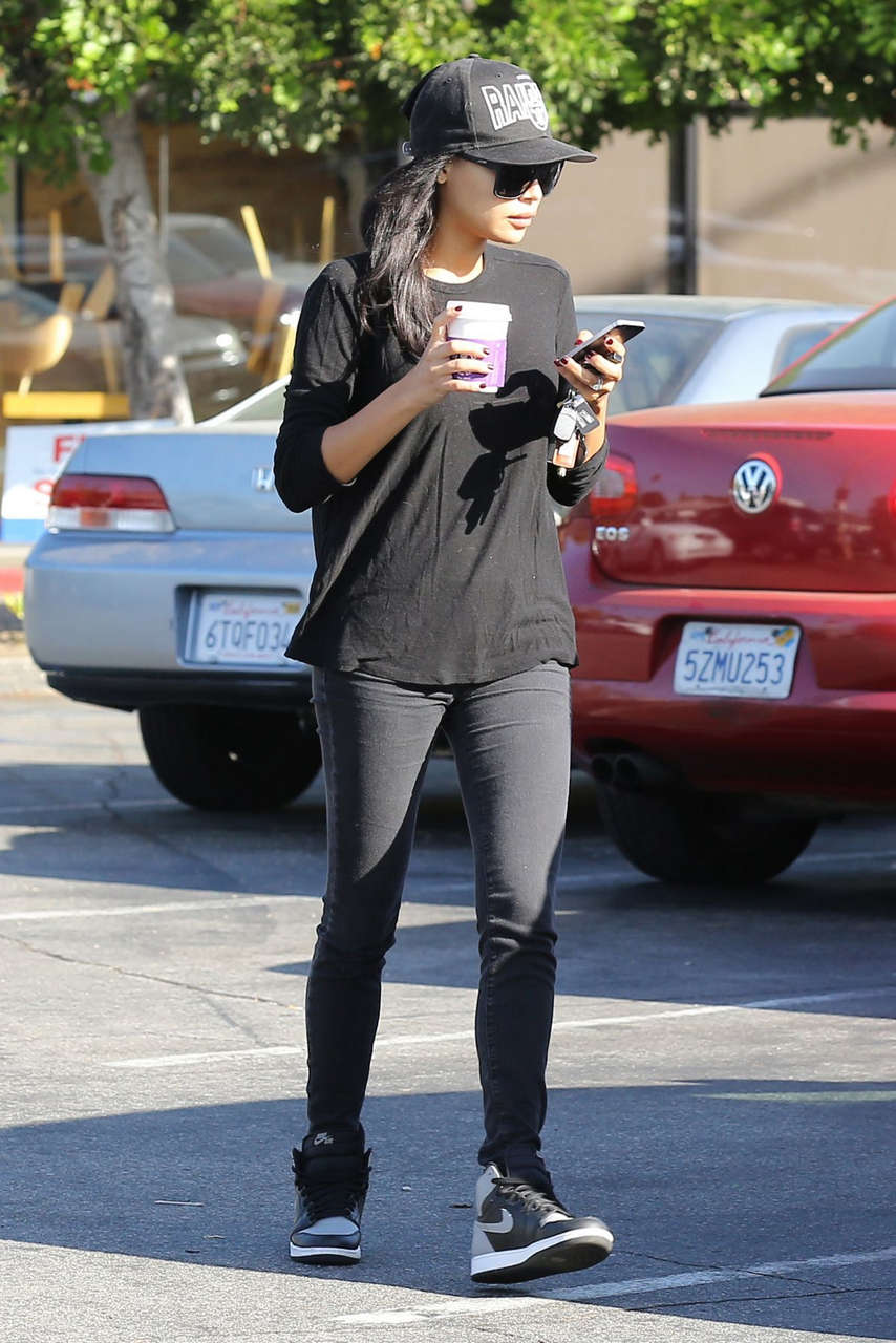 Naya Rivera Leaves Coffee Bean Los Angeles