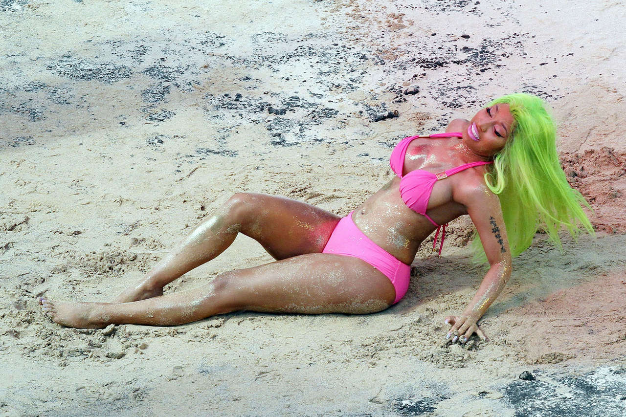 Nicki Minaj Bikini Set Music Video Hawaii