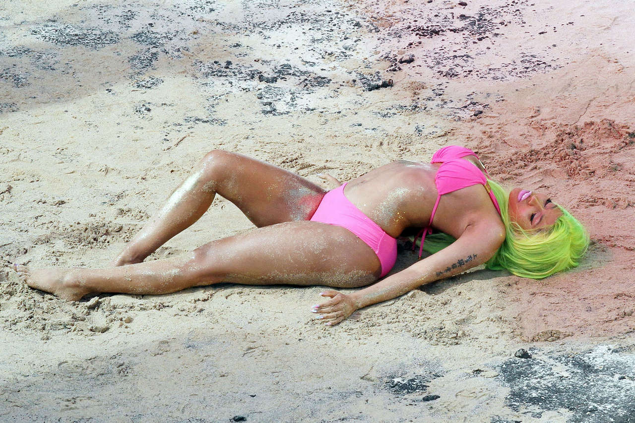 Nicki Minaj Bikini Set Music Video Hawaii
