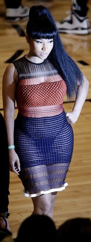 Nicki Minaj Transparent Dress
