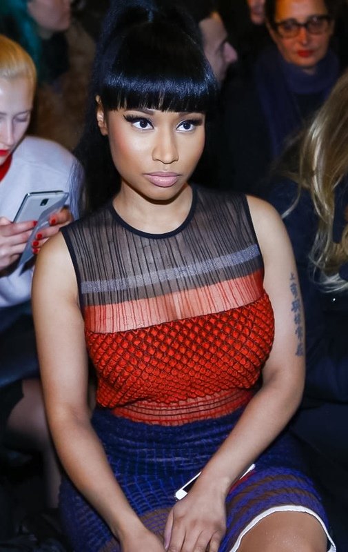 Nicki Minaj Transparent Dress