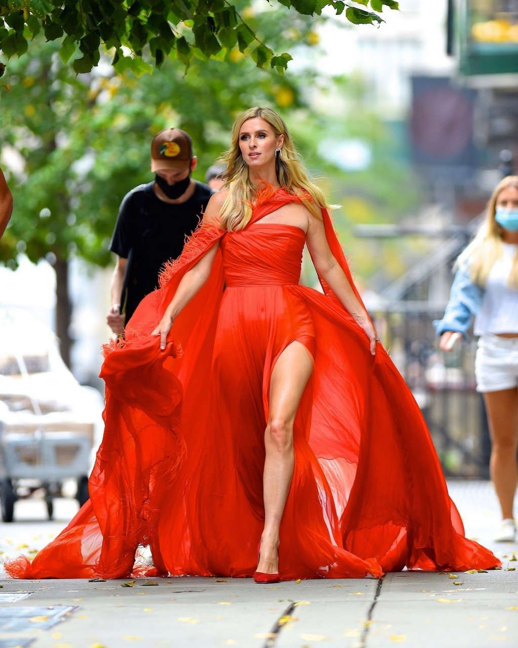 Nicky Hilton All Red Photoshoot New York