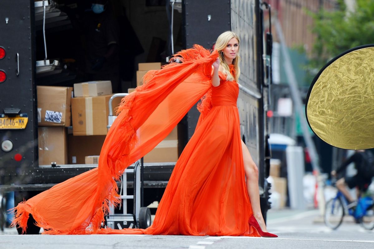 Nicky Hilton All Red Photoshoot New York