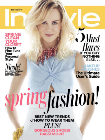 Nicole Kidman Instyle Magazine March 2014 Issue