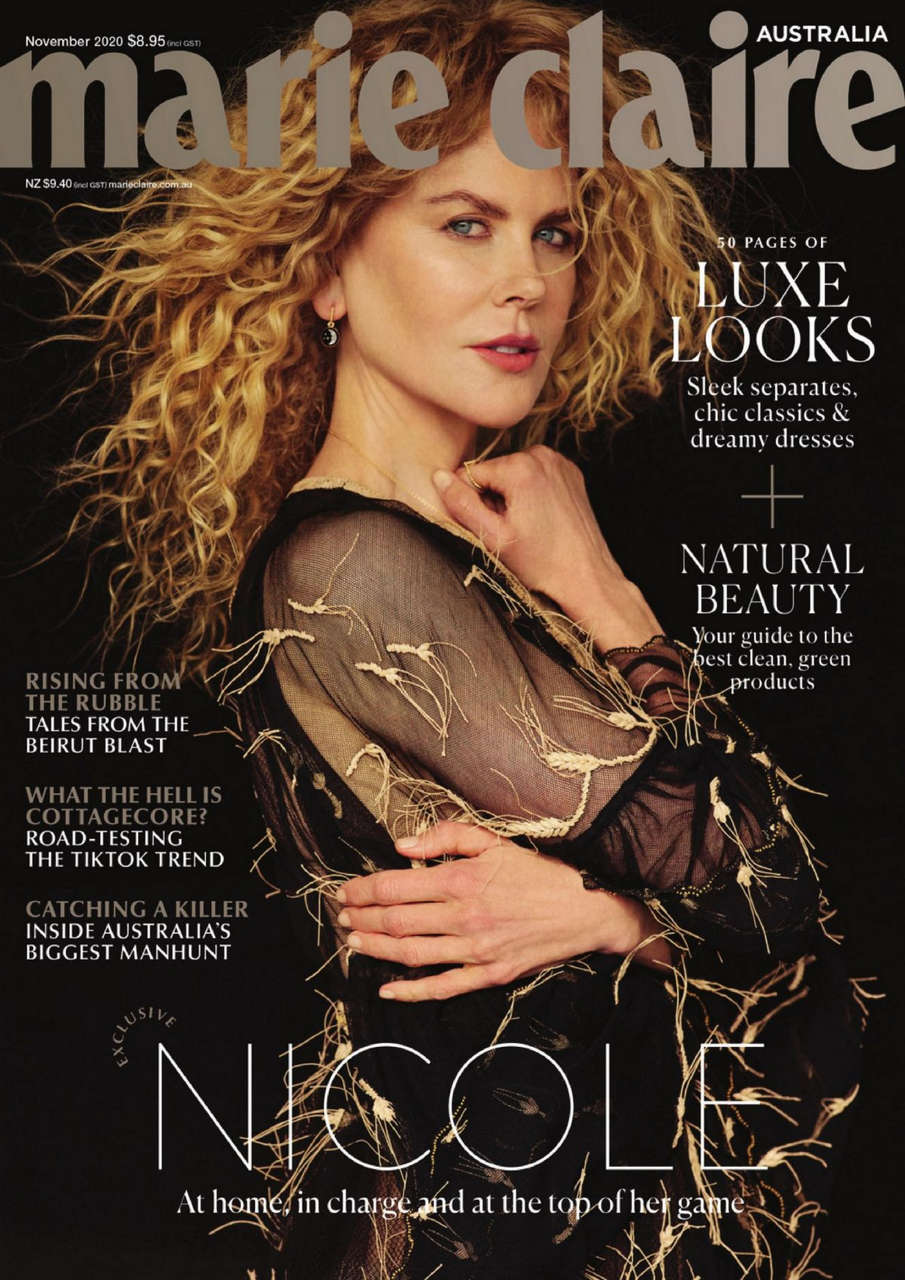 Nicole Kidman Marie Claire Magazine Australia November