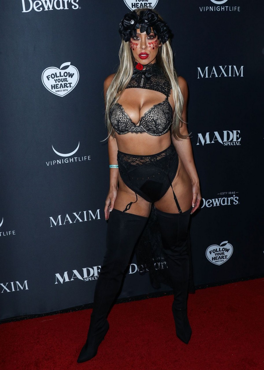 Nicole Leclair 2021 Maxim Halloween Party West Hollywood
