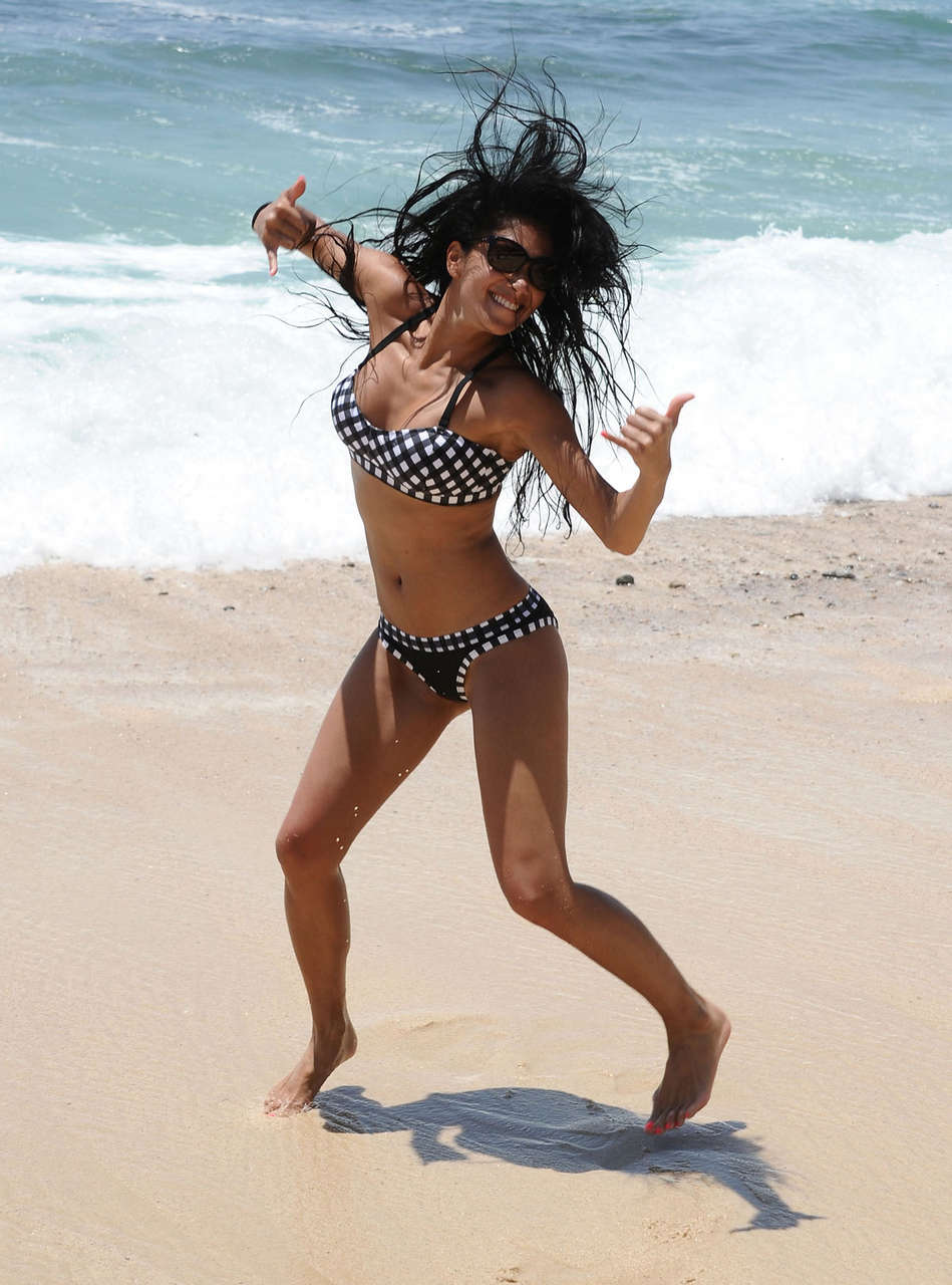 Nicole Scherzinger Bikini Oakley Beach