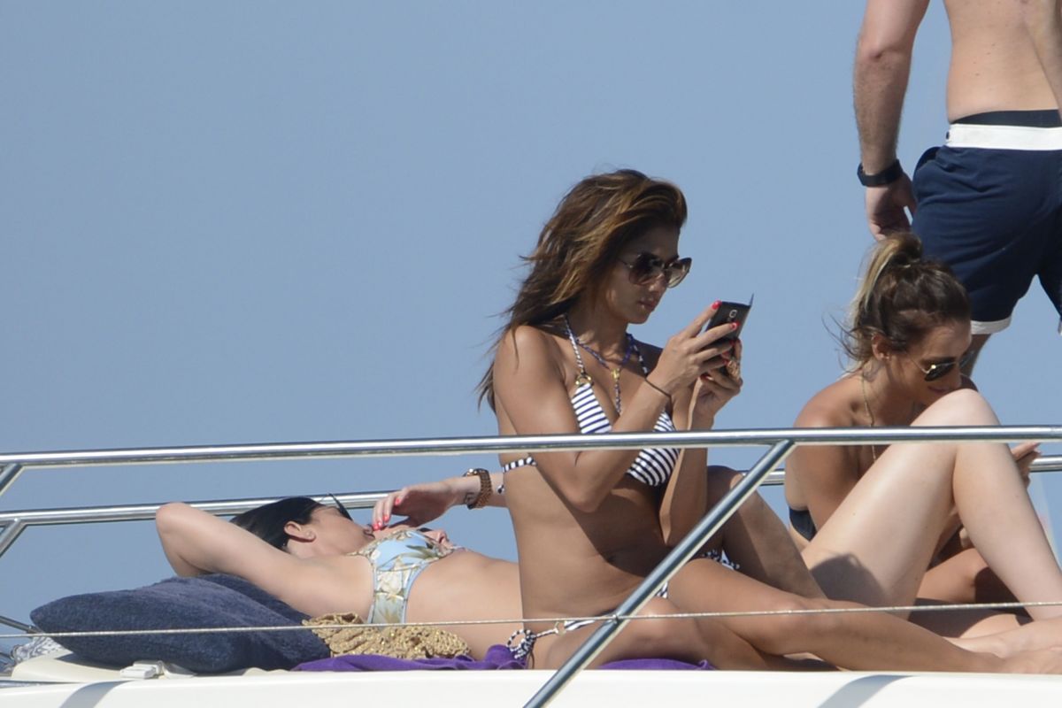 Nicole Scherzinger Bikini Yacht Ibiza