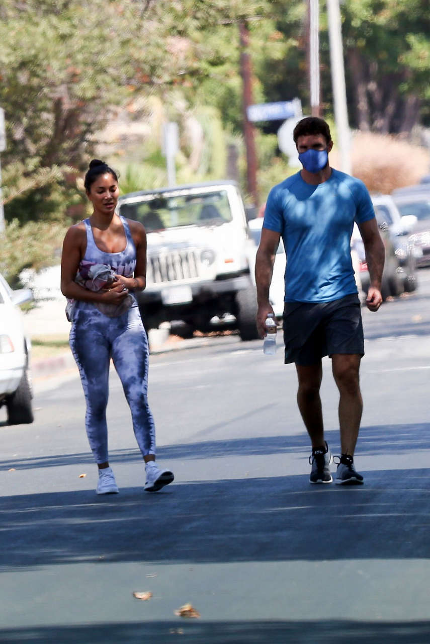 Nicole Scherzinger Thom Evans Heading To Gym Los Angeles