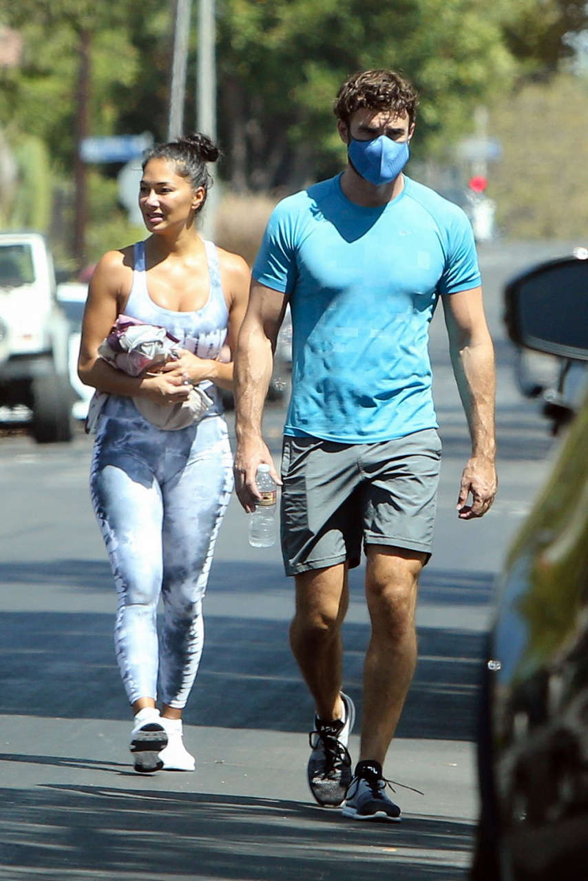 Nicole Scherzinger Thom Evans Heading To Gym Los Angeles