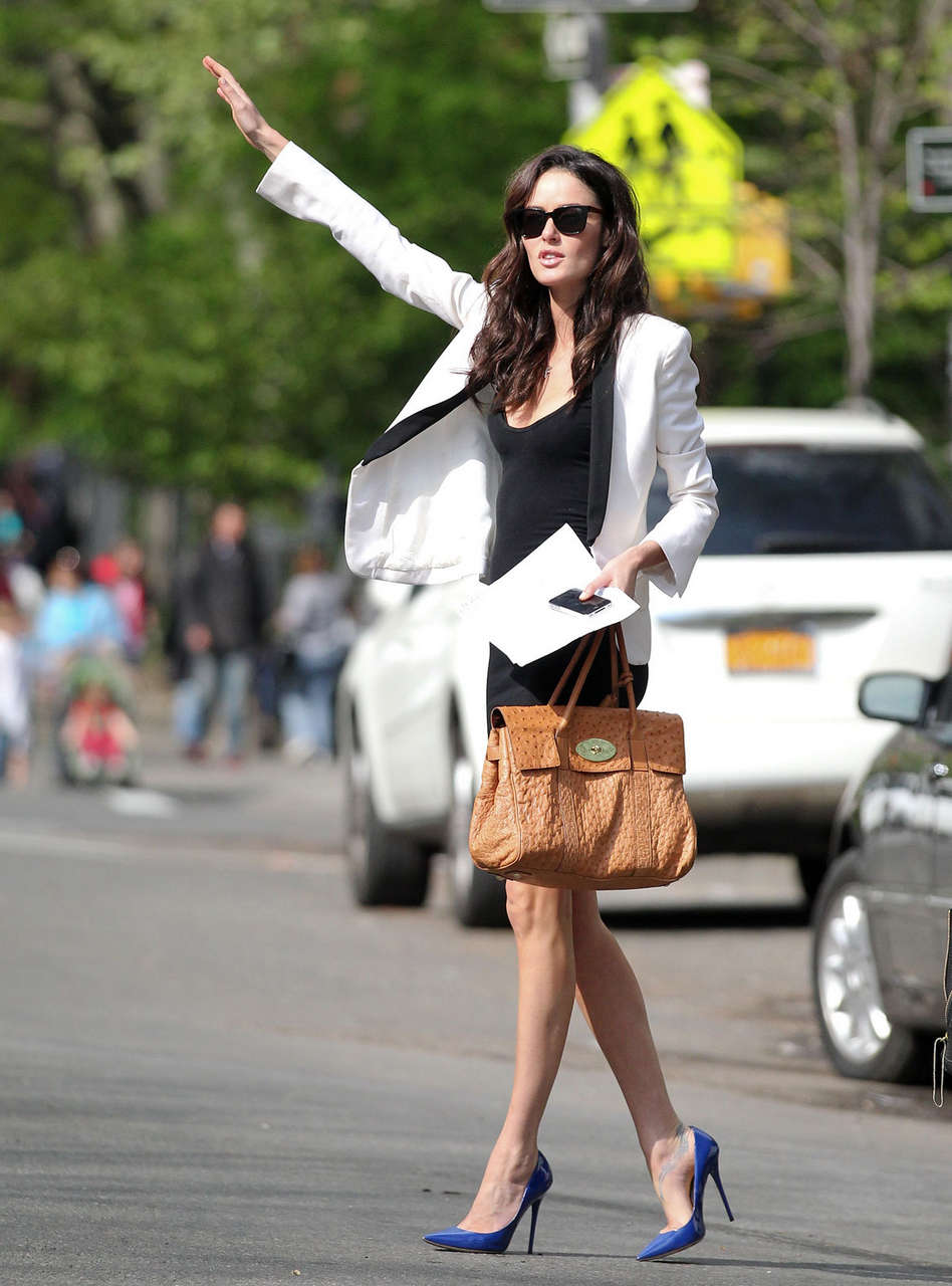 Nicole Trunfio Leggy Candids Out About New York