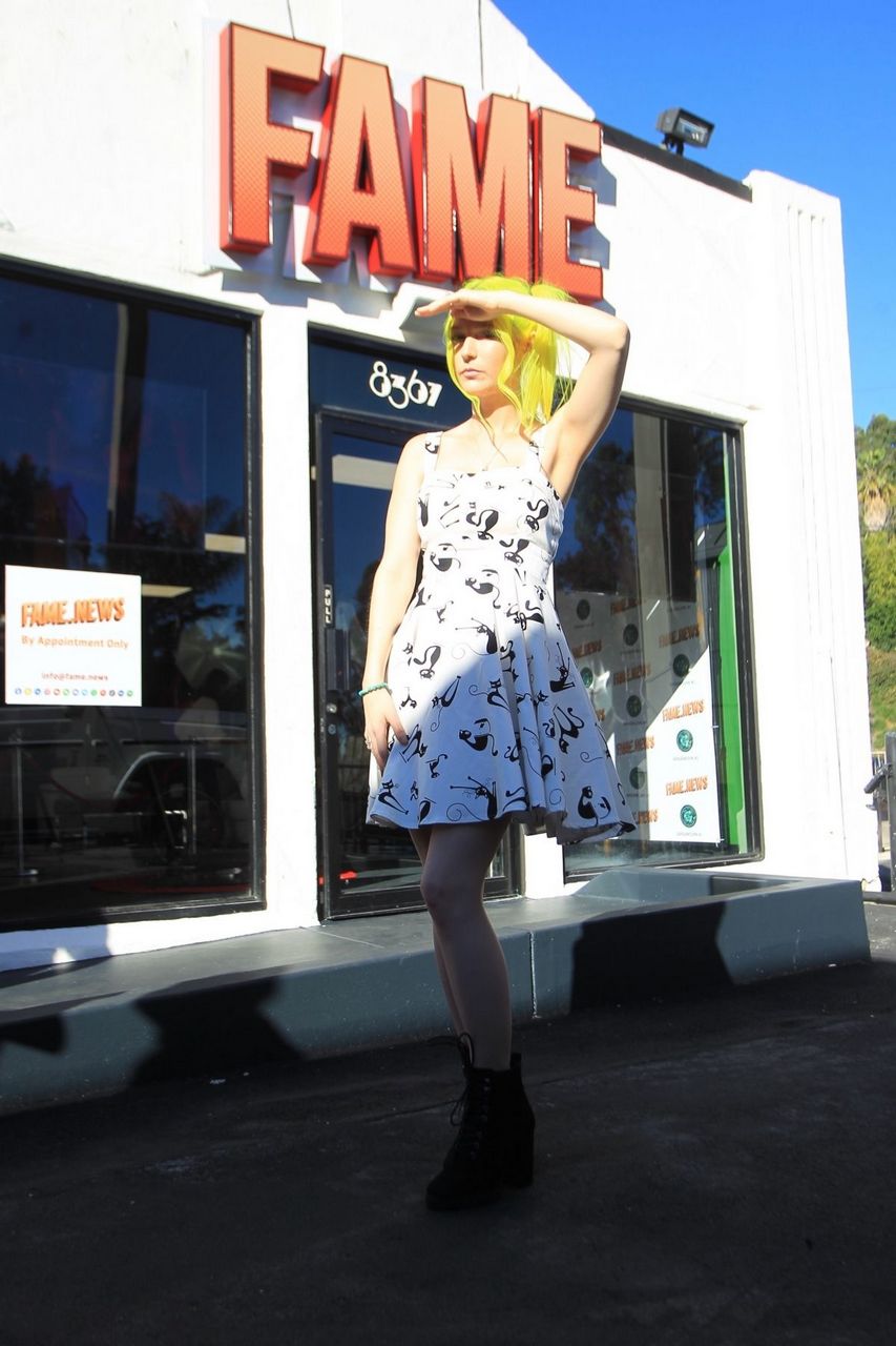 Nikki Paige Fame News Studio On Sunset Blvd Hollywood