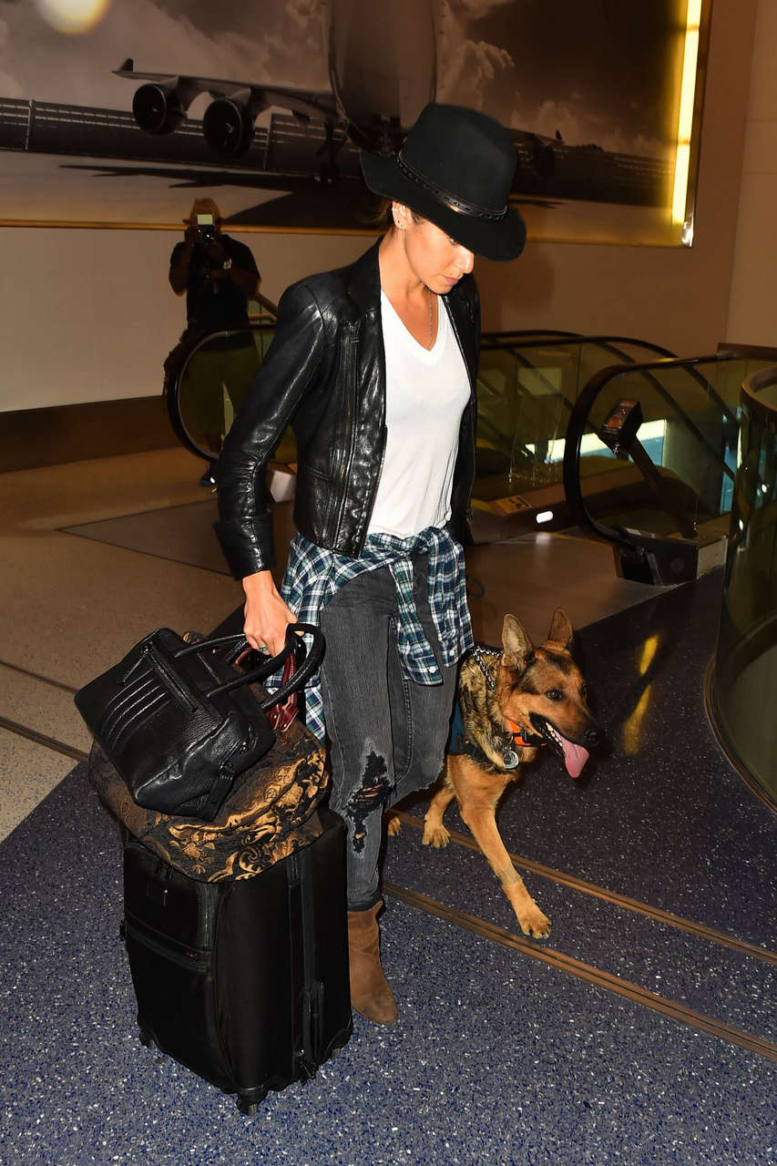 Nikki Reed Her Dog Lax Airport