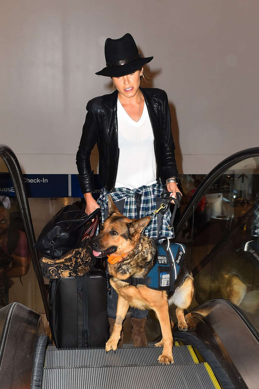 Nikki Reed Her Dog Lax Airport