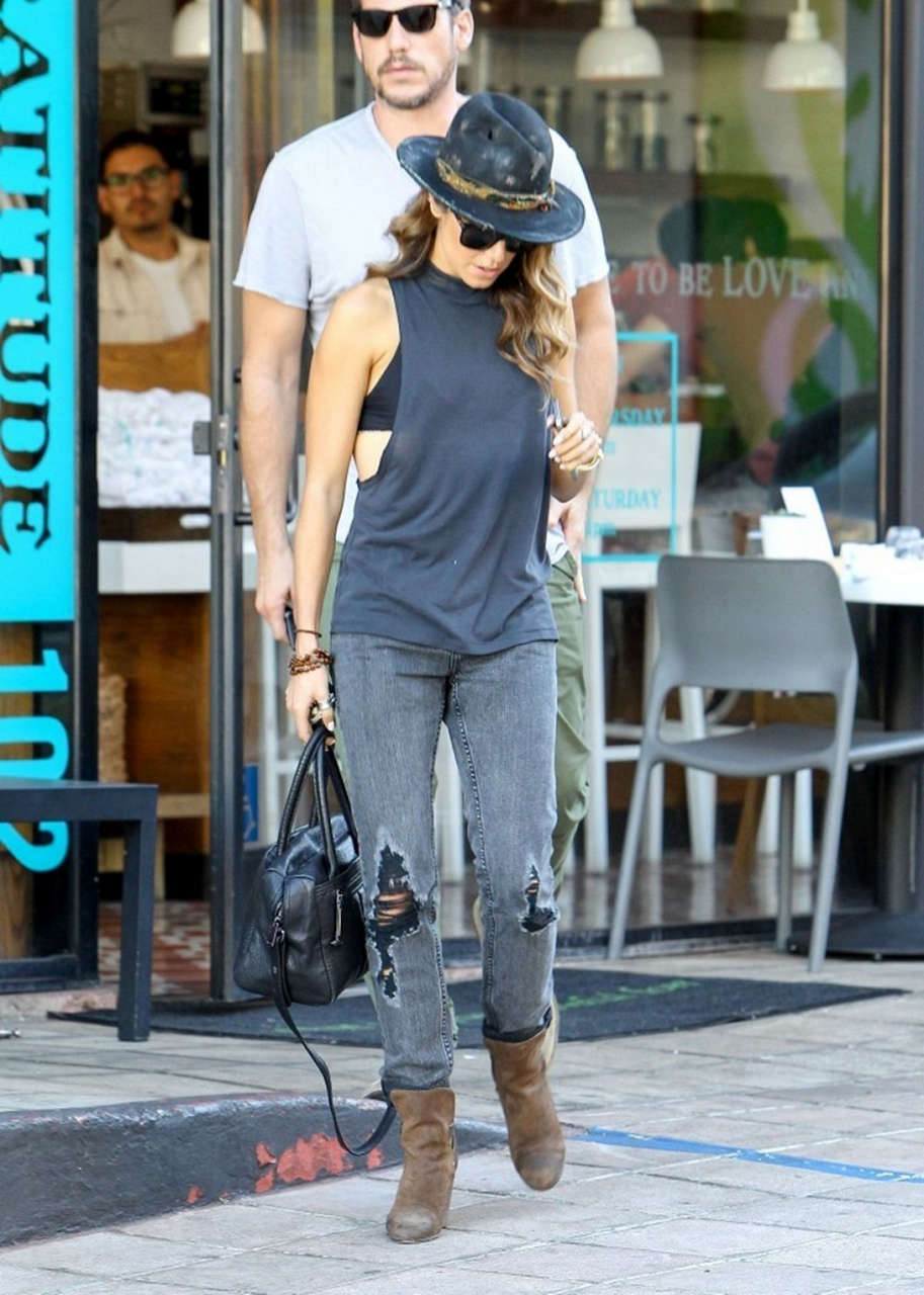 Nikki Reed Ripped Jeans Out Los Angeles