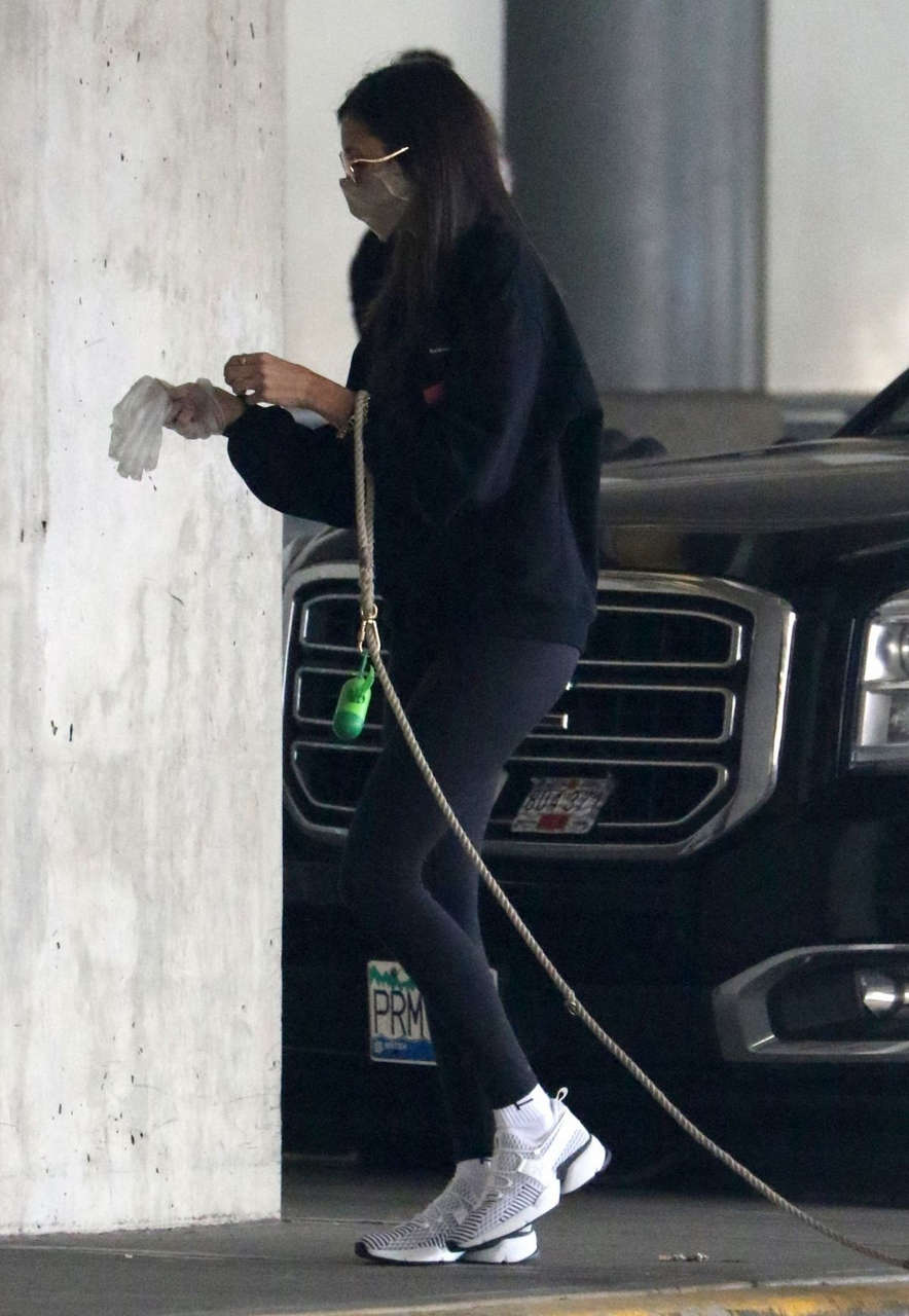 Nina Dobrev Arrives With Her Dog Airport Vancouver