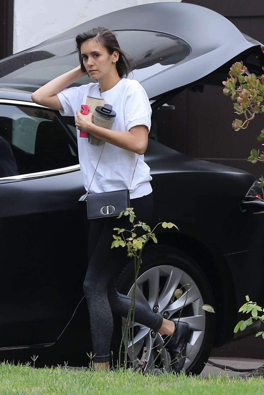 Nina Dobrev Leaves Her House Los Angeles August