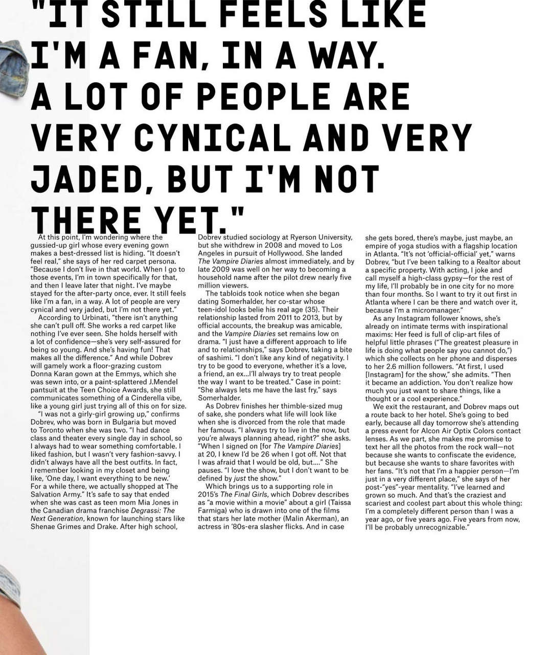 Nina Dobrev Nylon Magazine August 2014 Issue