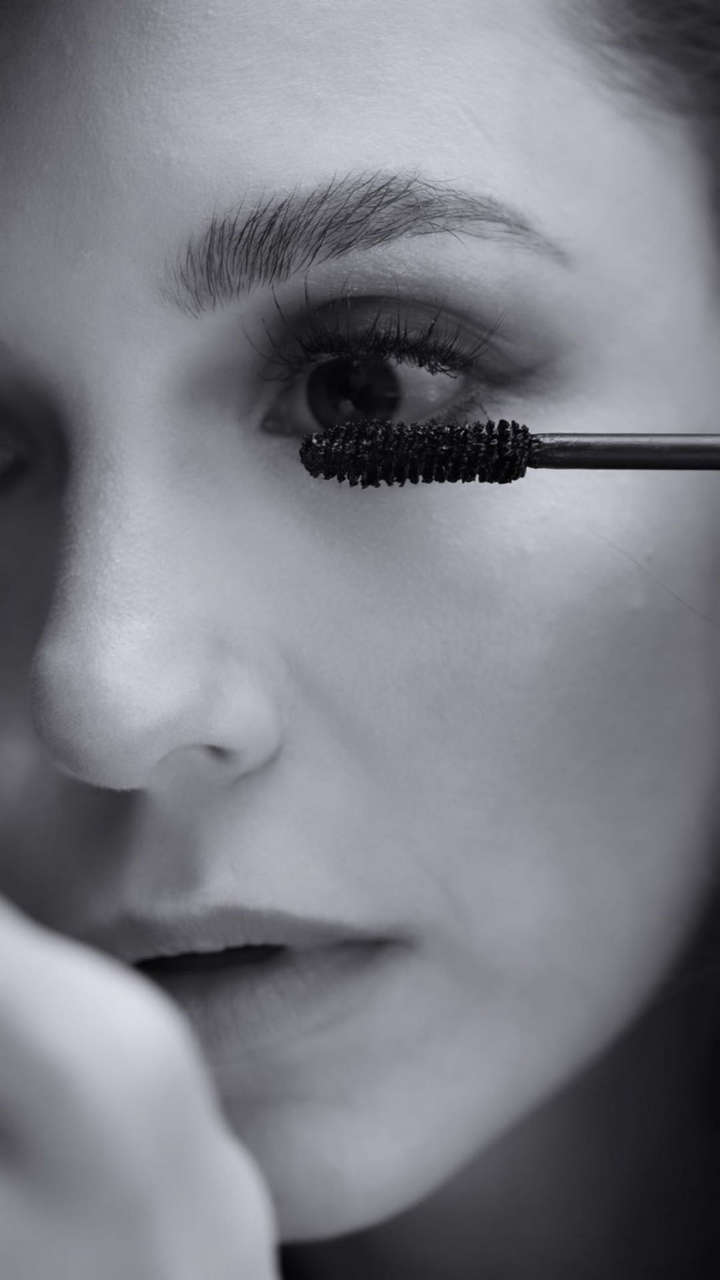 Nina Dobrev Promotes Dior Makeup