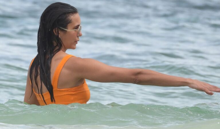 Nina Dobrev Swimsuit Beach Tulum (13 photos)