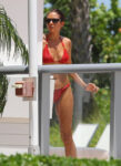 Olga Kurylenko Bikini Hotel Pool Miami