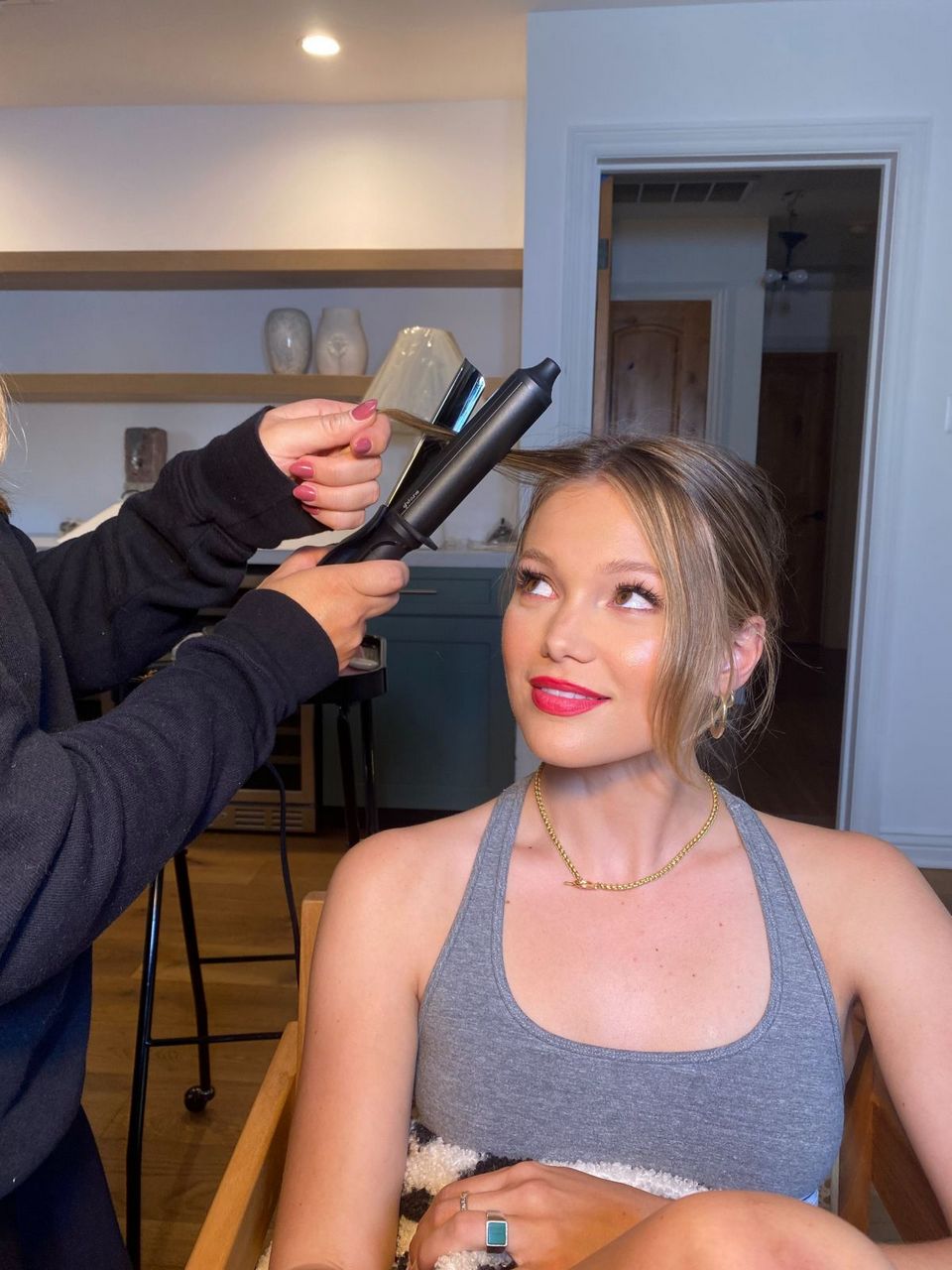 Olivia Holt For W Magazine Getting Ready For Dior S Garden Party March