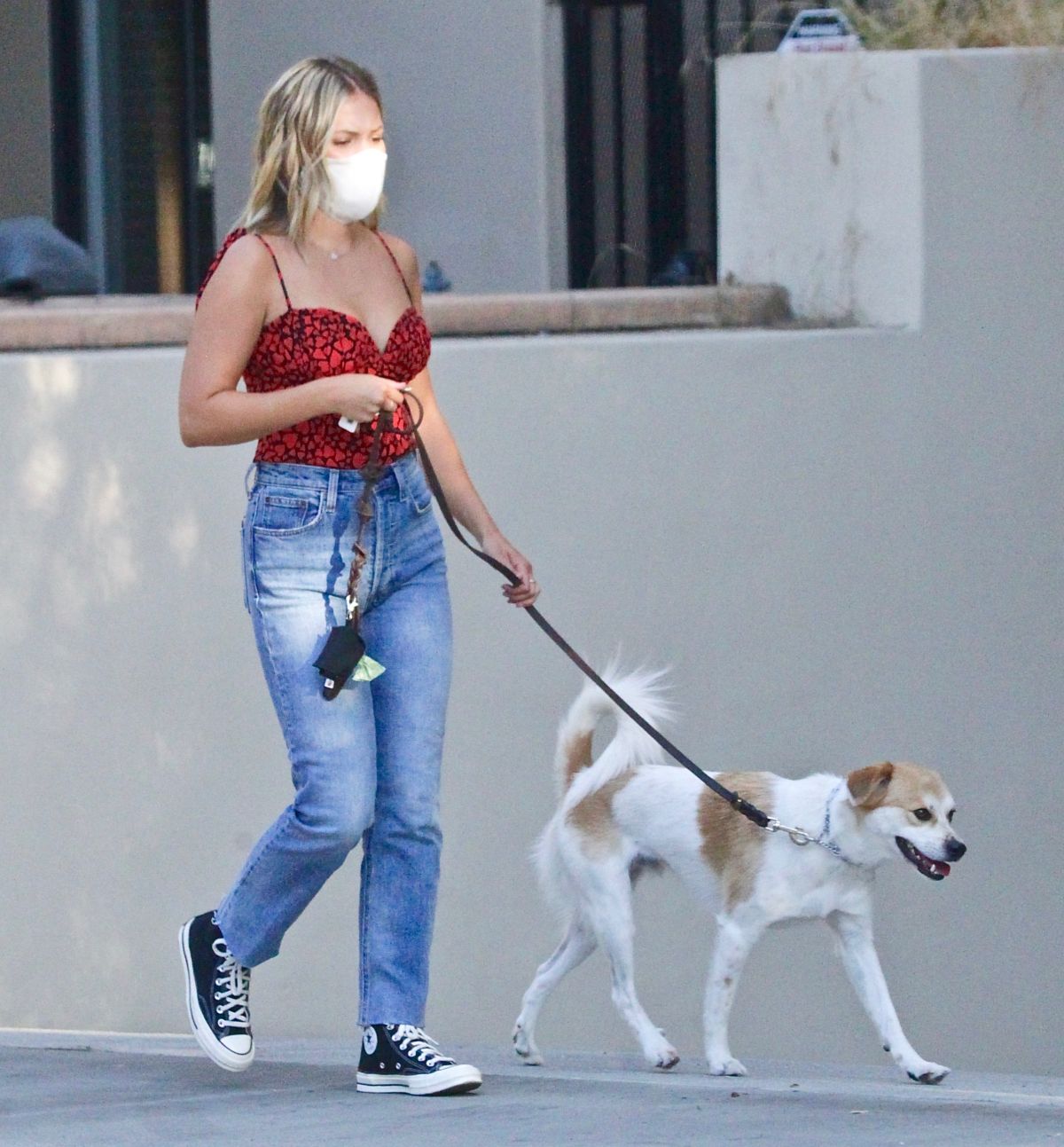Olivia Holt Out With Her Dog Studio City
