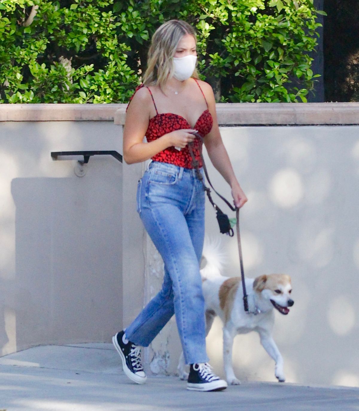 Olivia Holt Out With Her Dog Studio City