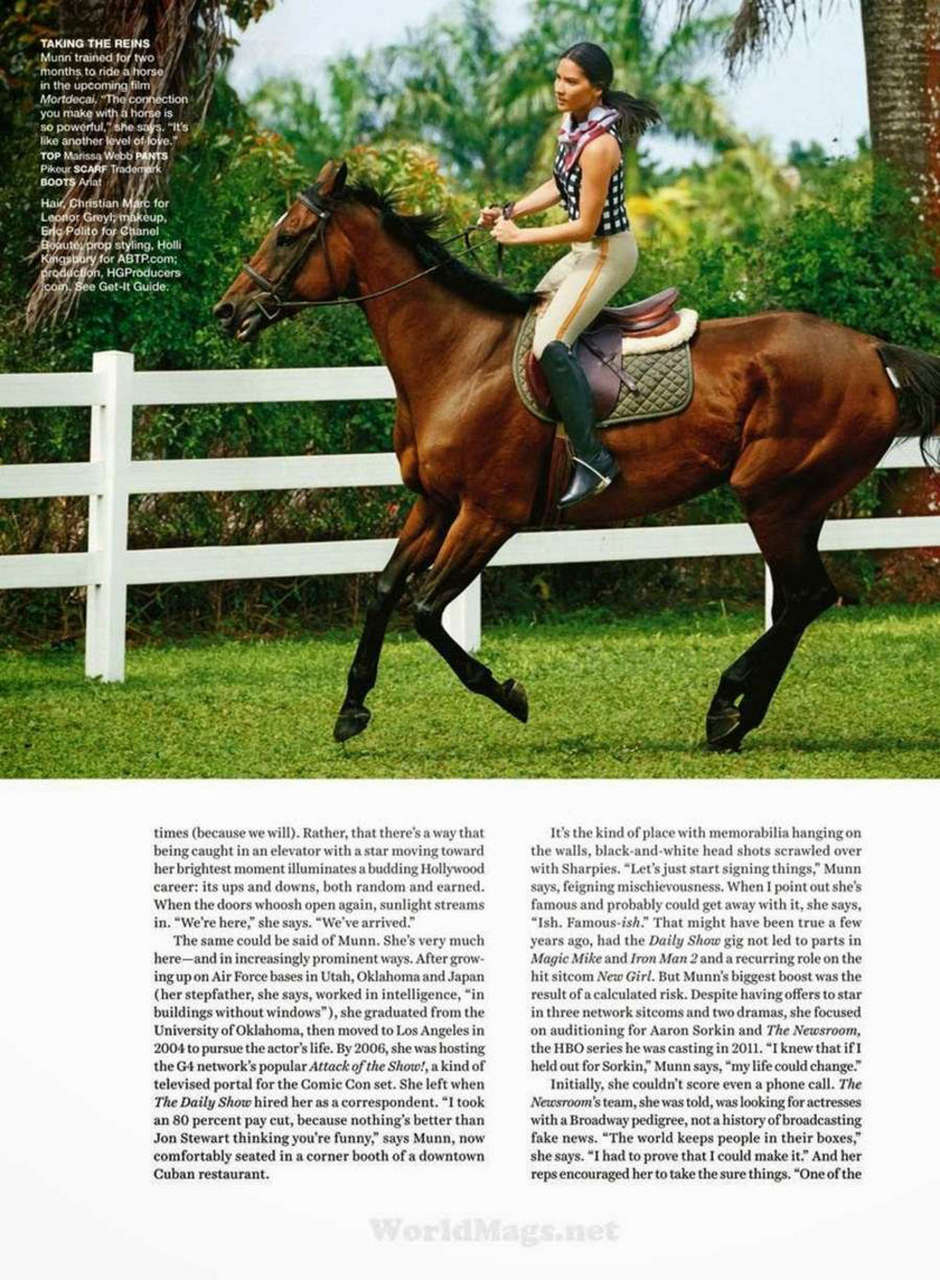 Olivia Munn Self Magazine November 2014 Issue