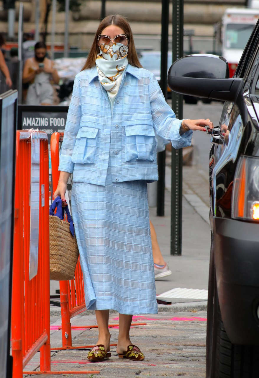 Olivia Palermo Leaves Business Meeting New York