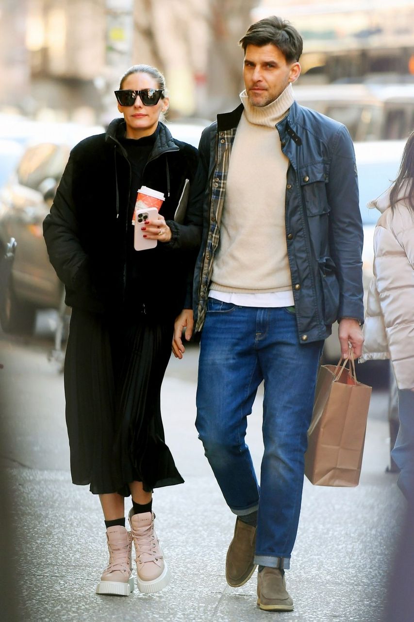 Olivia Palermo Out For Coffee New York