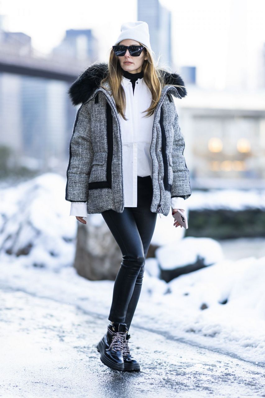 Olivia Palermo Out Snowy New York