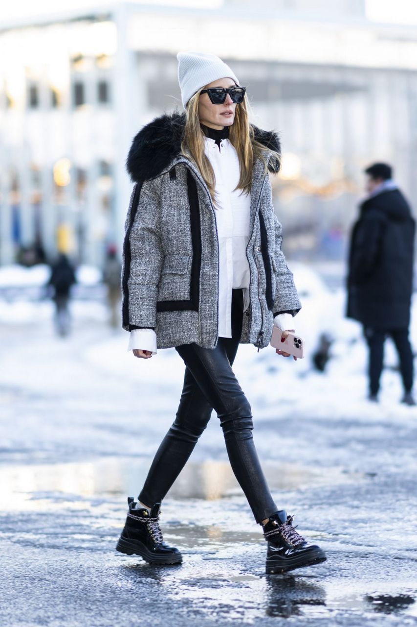 Olivia Palermo Out Snowy New York
