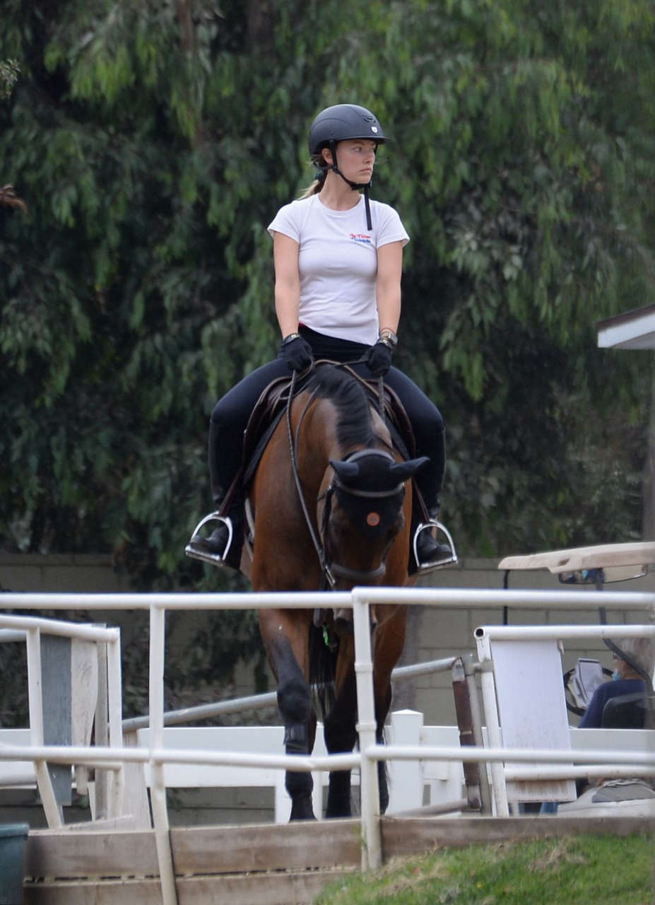 Olivia Wilde Horseback Riding Los Angeles