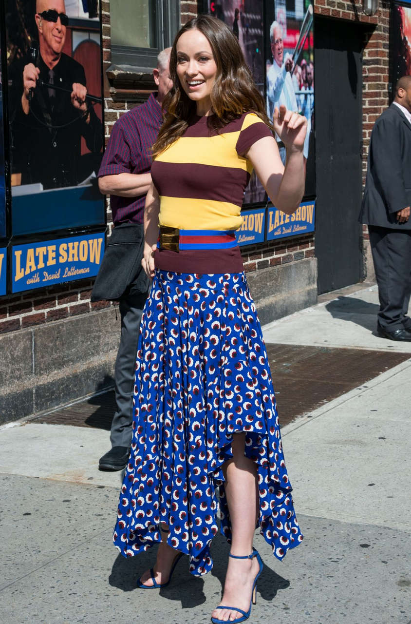 Olivia Wilde Late Show With David Letterman New York