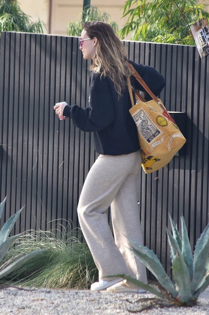 Olivia Wilde Leaves Her Home Los Angeles
