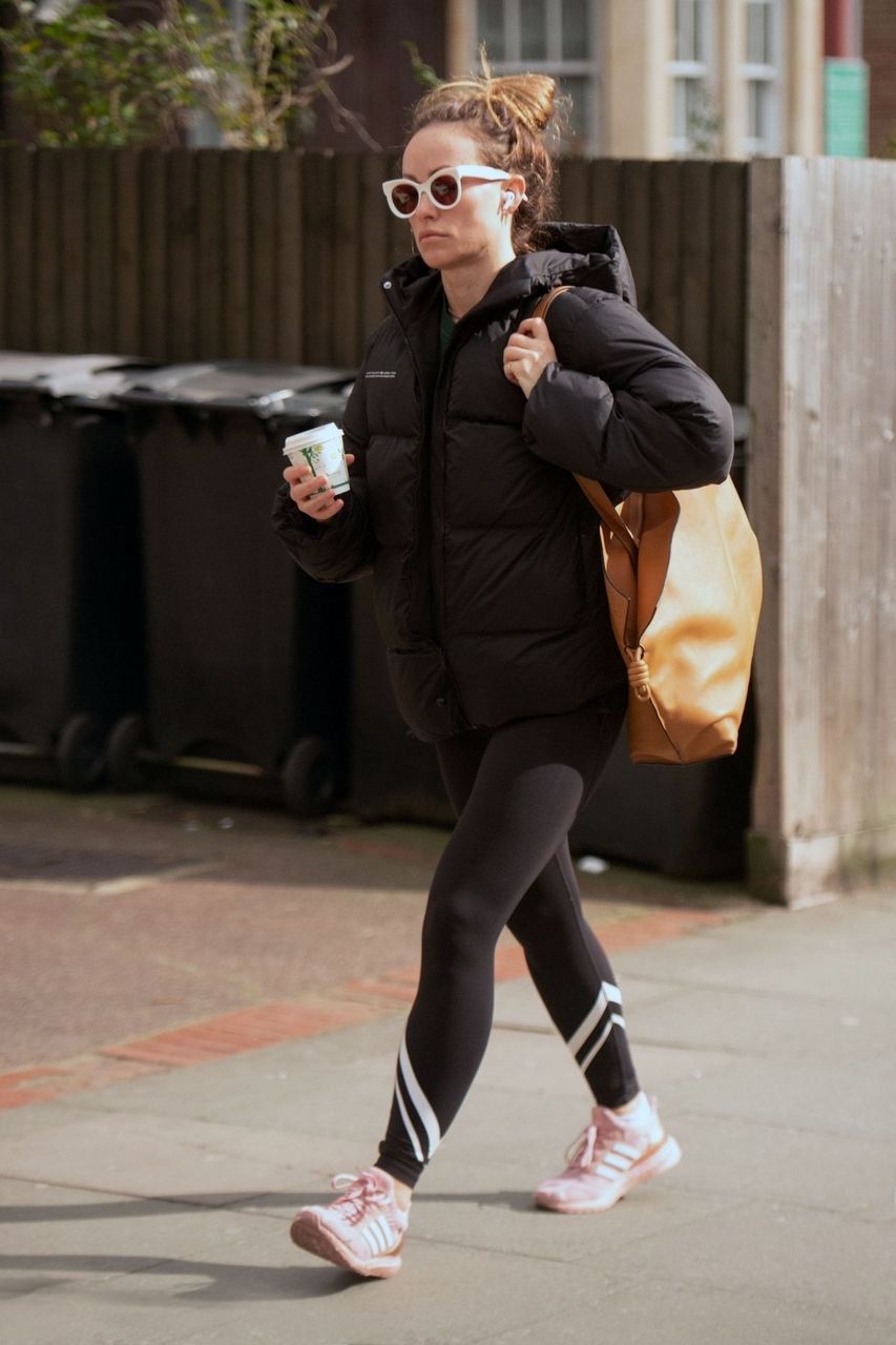 Olivia Wilde Out For Coffee Before Getting Mani Pedi Nail Salon London