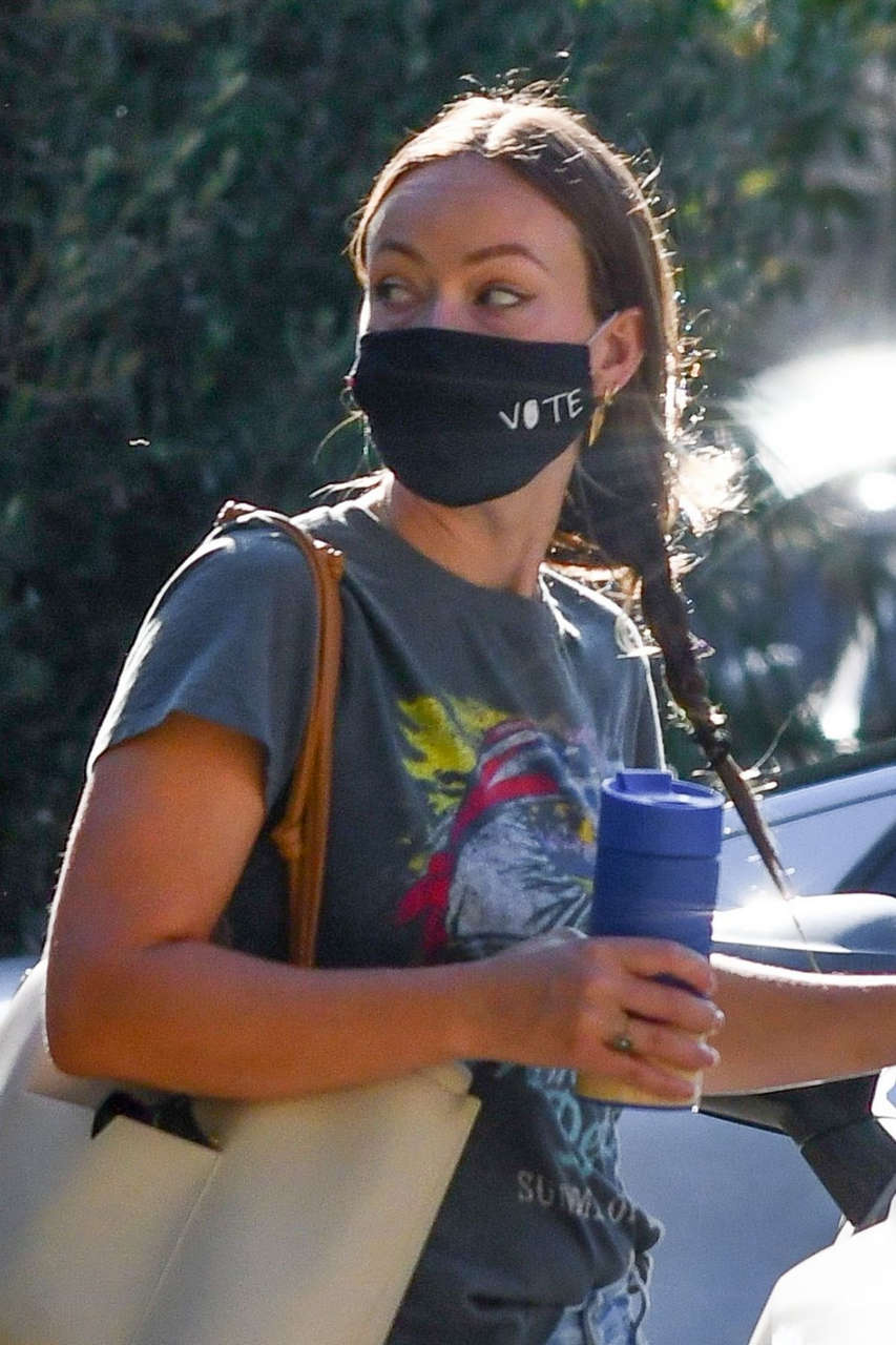 Olivia Wilde Ripped Denim Out Los Angeles