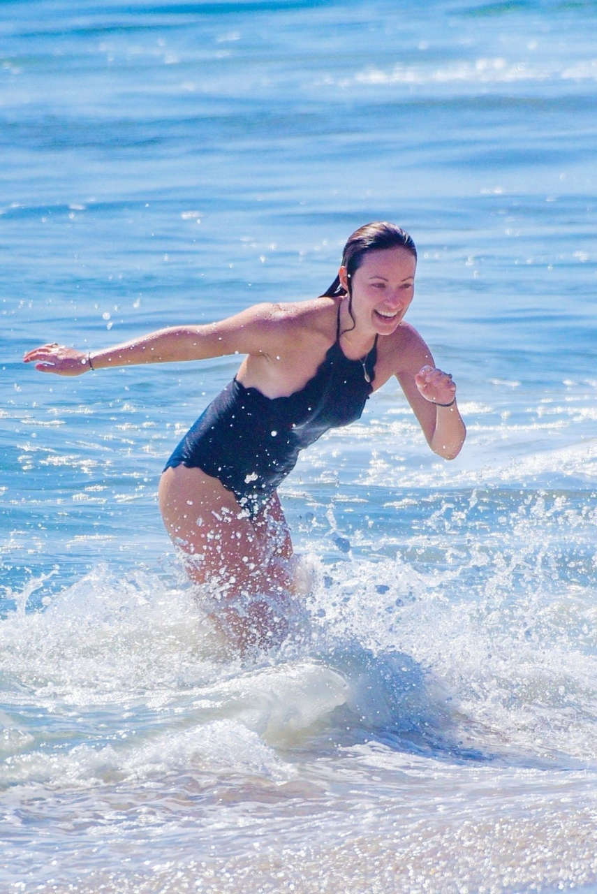 Olivia Wilde Swimsuit Beach Malibu