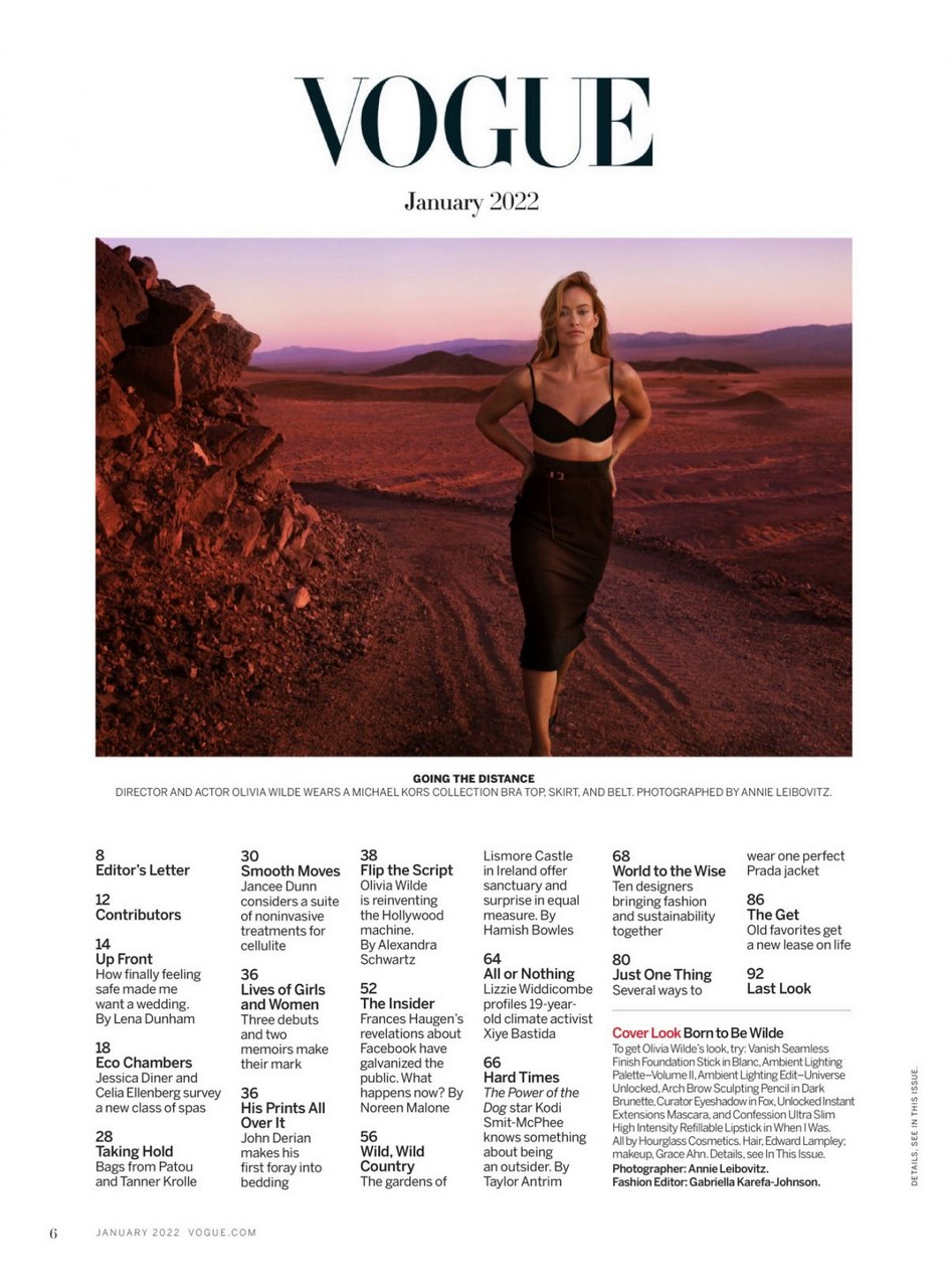 Olivia Wilde Vogue Magazine January