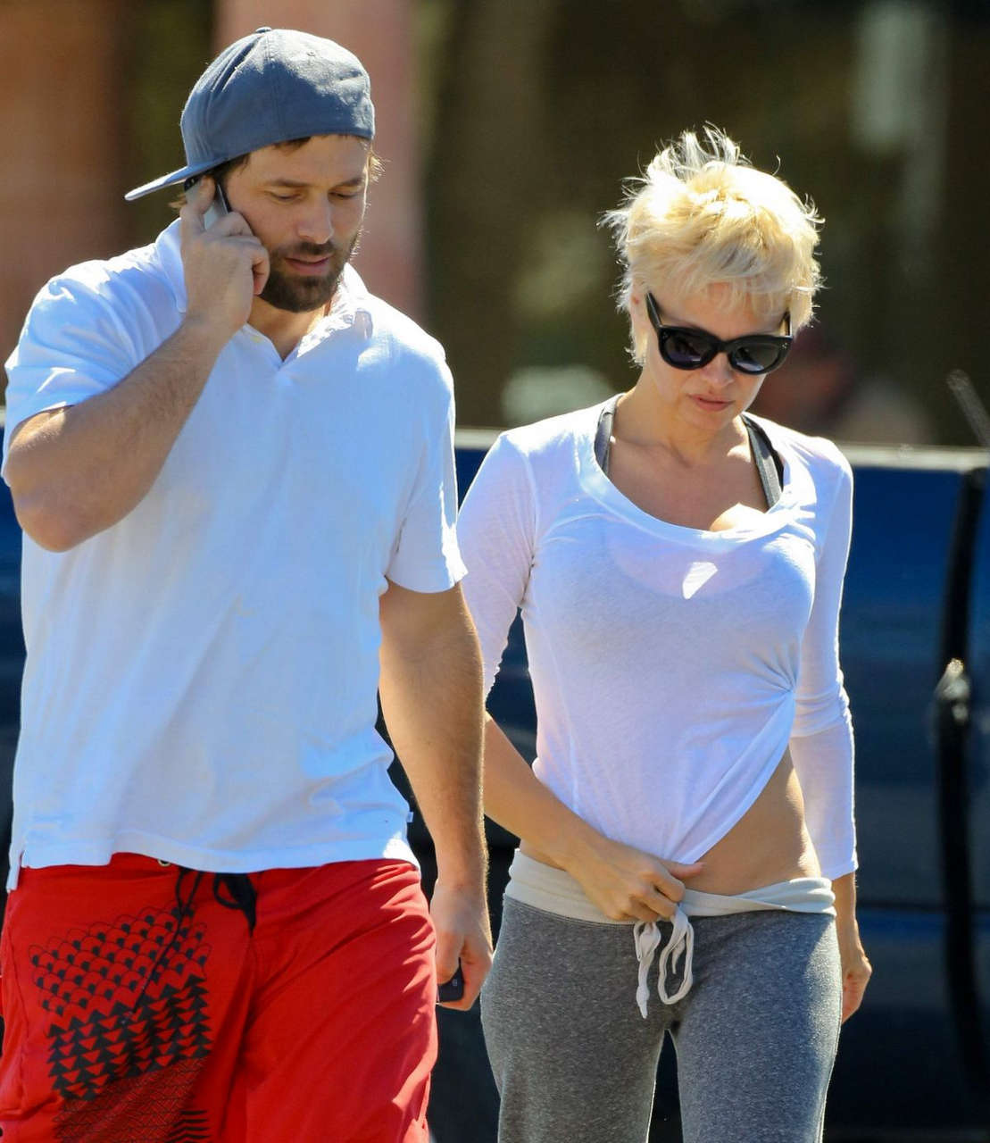 Pamela Anderson Out About Malibu
