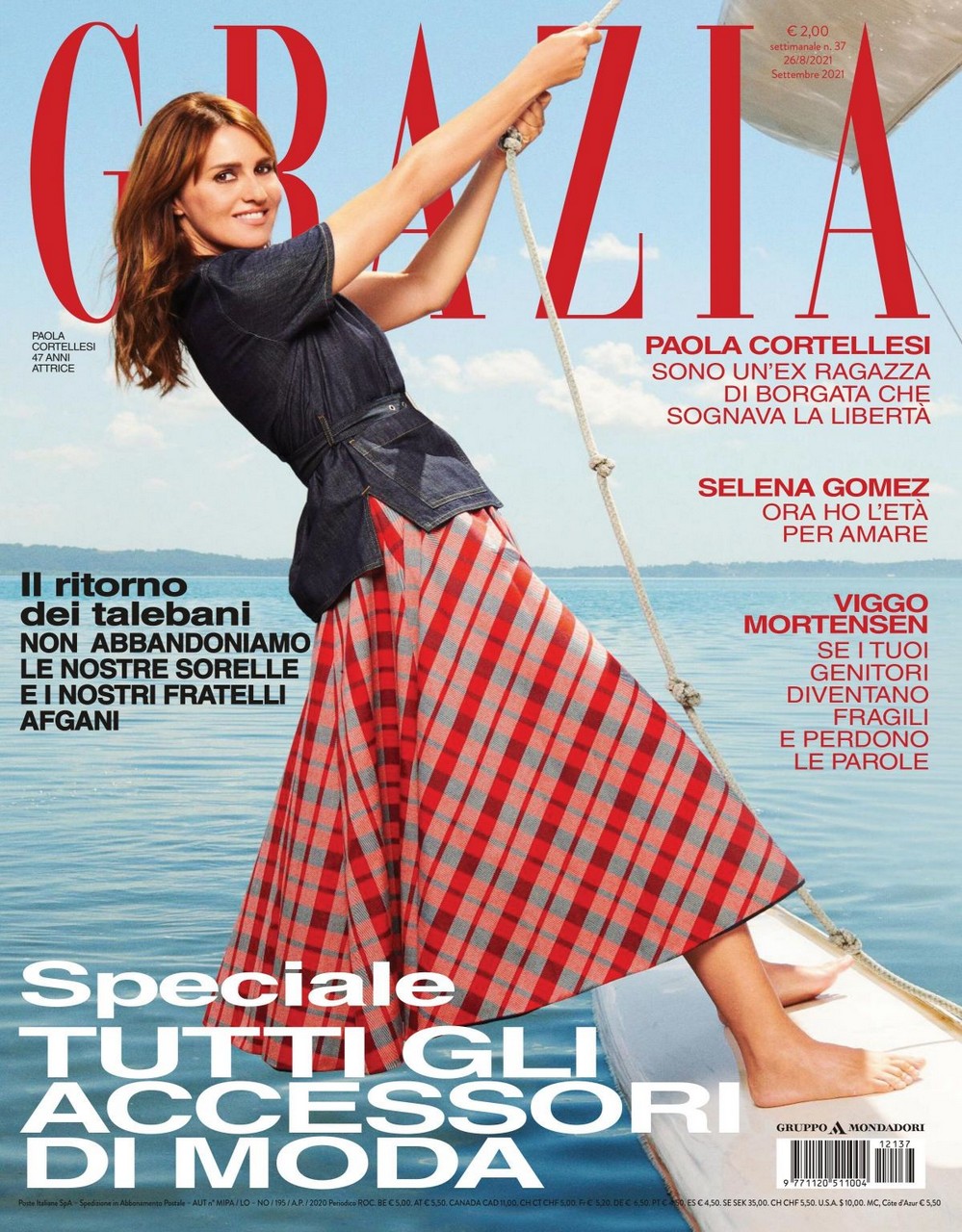 Paola Cortellesi For Grazia Magazine Italy September
