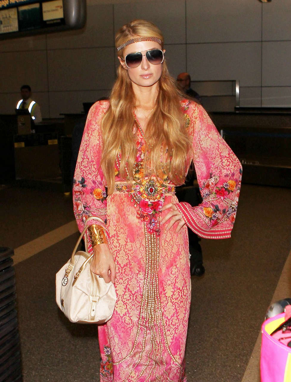 Paris Hilton Arrives Lax Airport