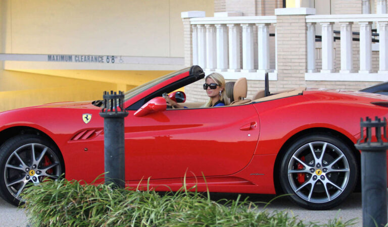 Paris Hilton In Her New 280000 Ferrari California Spyder (60 photos)