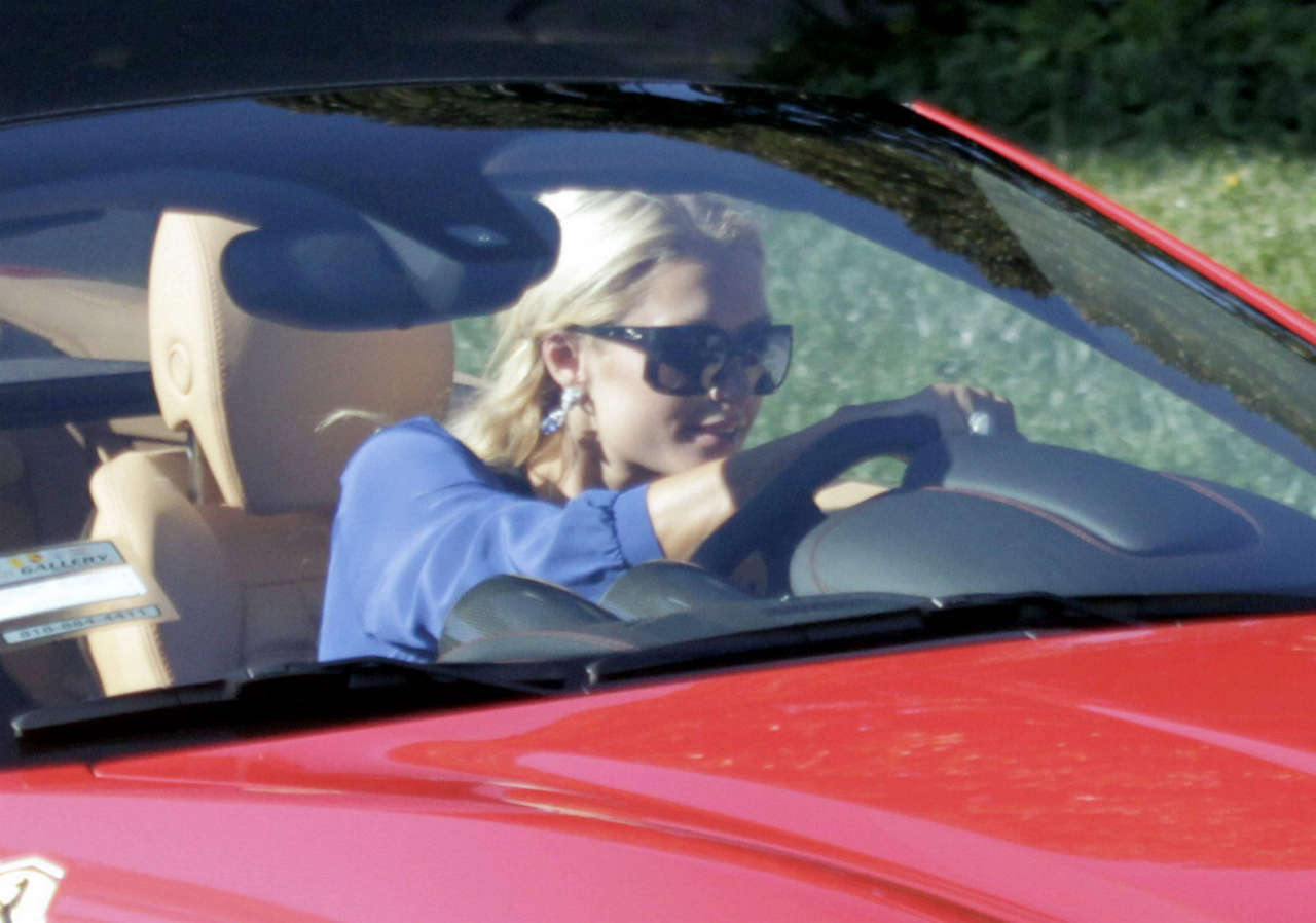 Paris Hilton In Her New 280000 Ferrari California Spyder